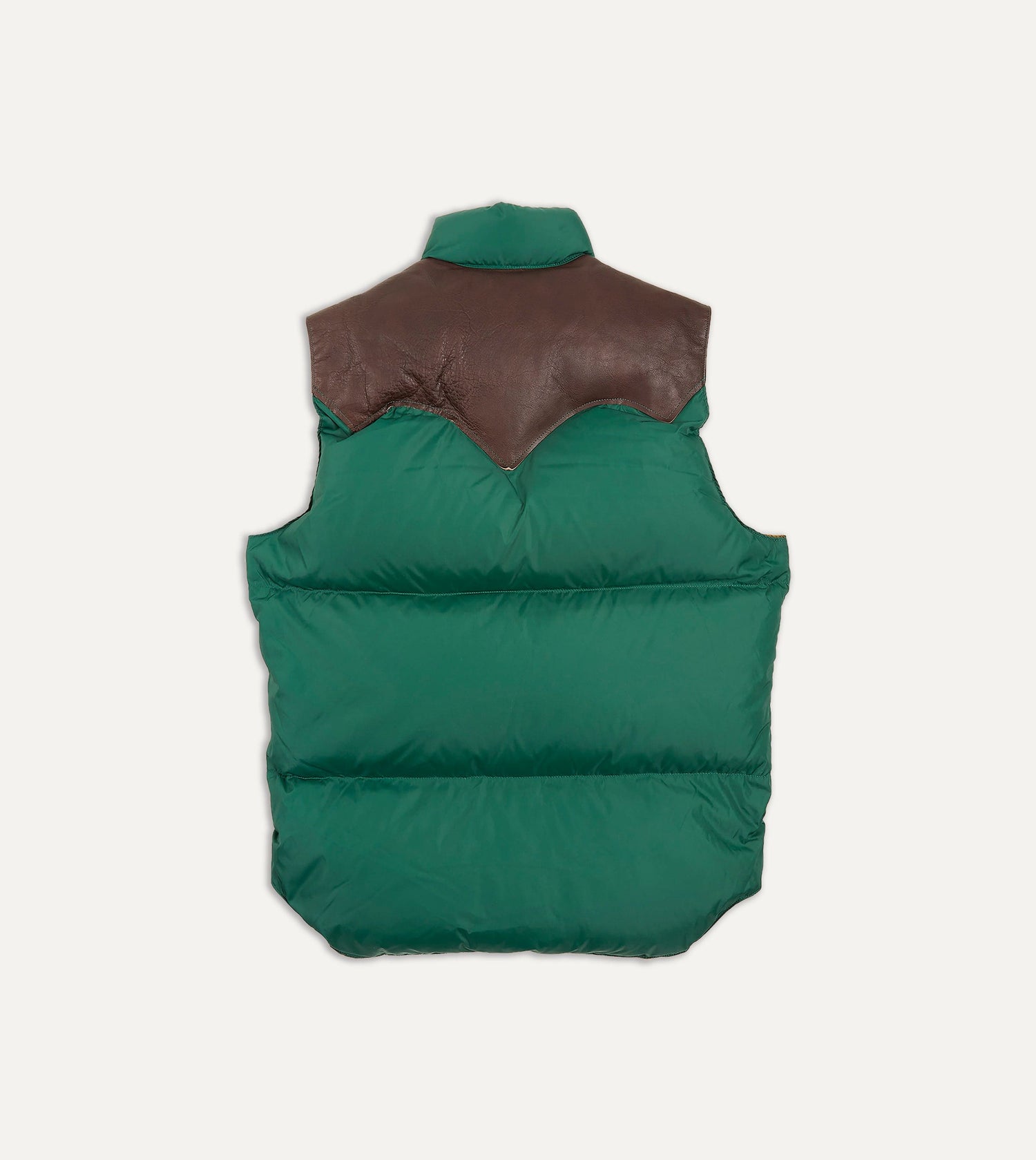 Rocky Mountain Featherbed for Drake's Green Nylon Leather Christy Down Vest