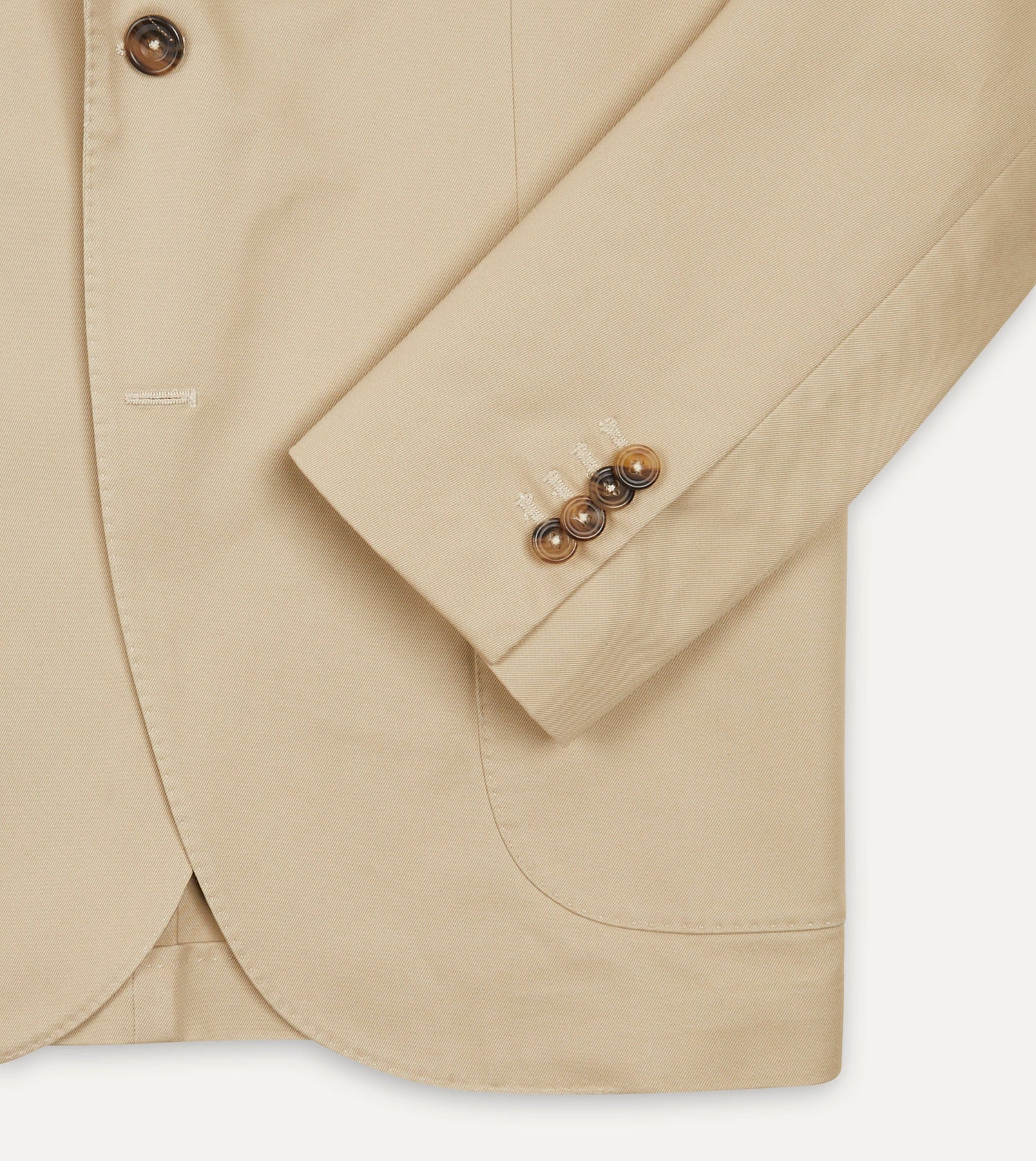 Sand Cotton Drill Tailored Jacket