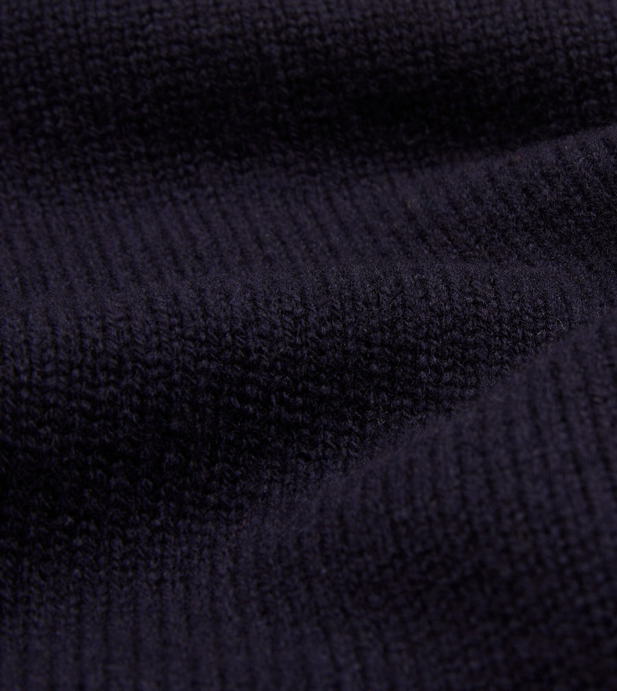 Navy Lambswool 6 Button Cardigan