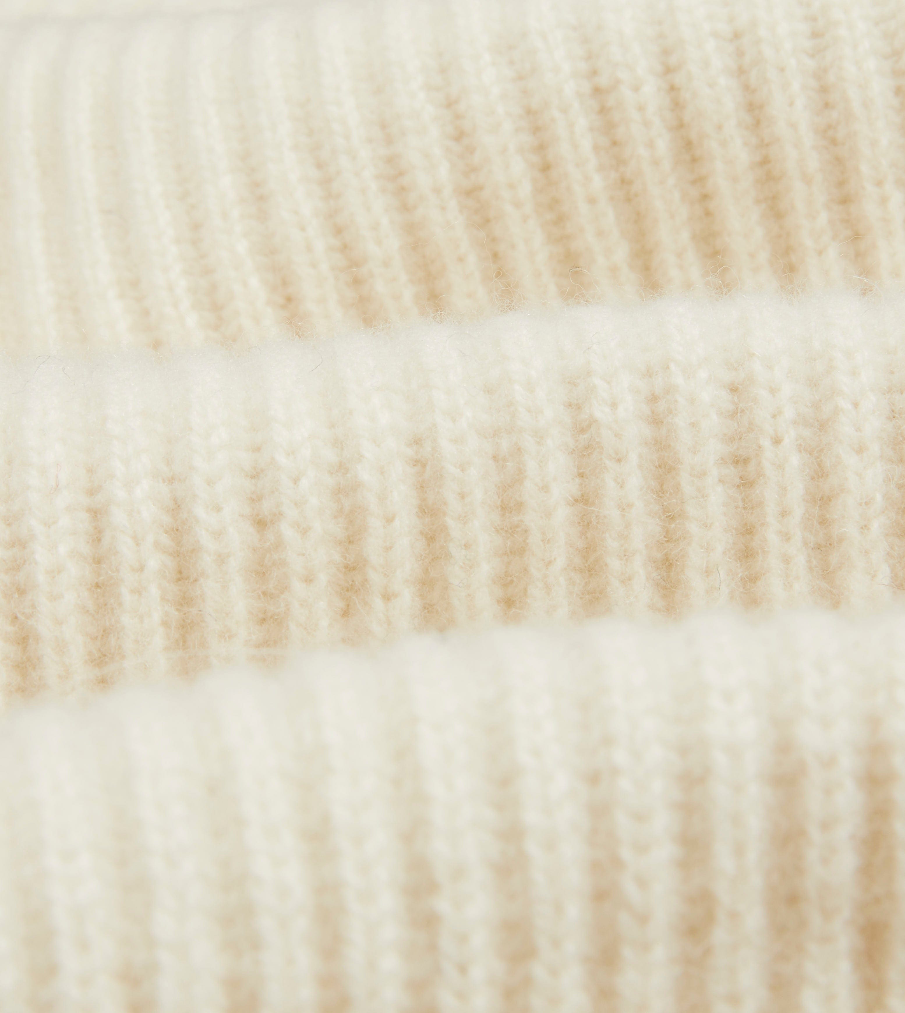 Ecru Lambswool Shawl Collar Cardigan