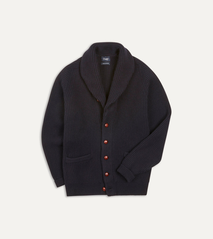 Navy Shawl Cardigan