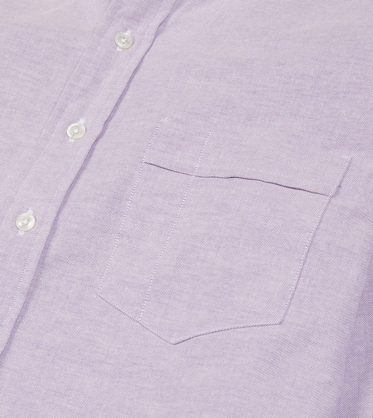 Lilac Cotton Oxford Cloth Button-Down Shirt – Drakes