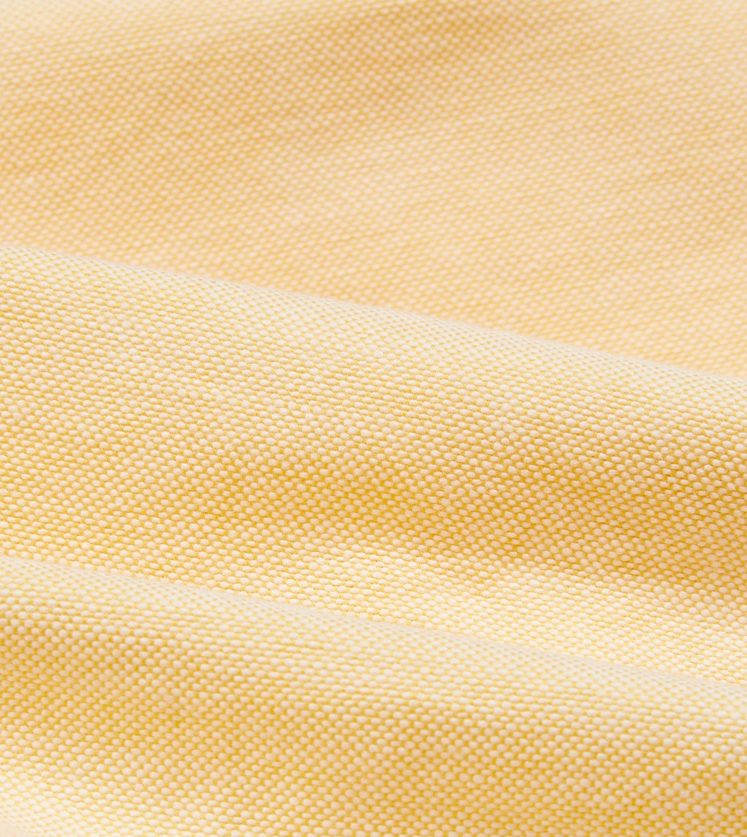 Yellow Cotton Oxford Cloth Button-Down Shirt
