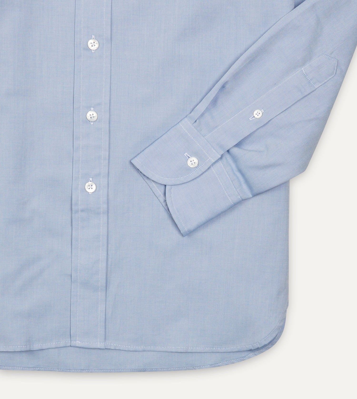 Blue Pinpoint Oxford Cotton Cloth Button-Down Shirt