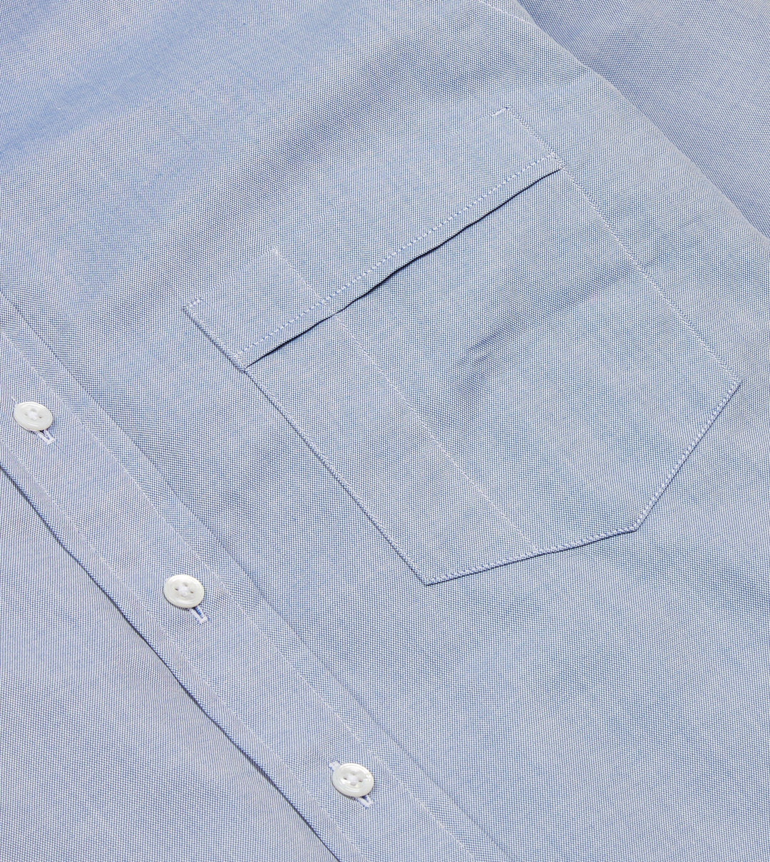Navy Pinpoint Oxford Cotton Cloth Button-Down Shirt – Drakes
