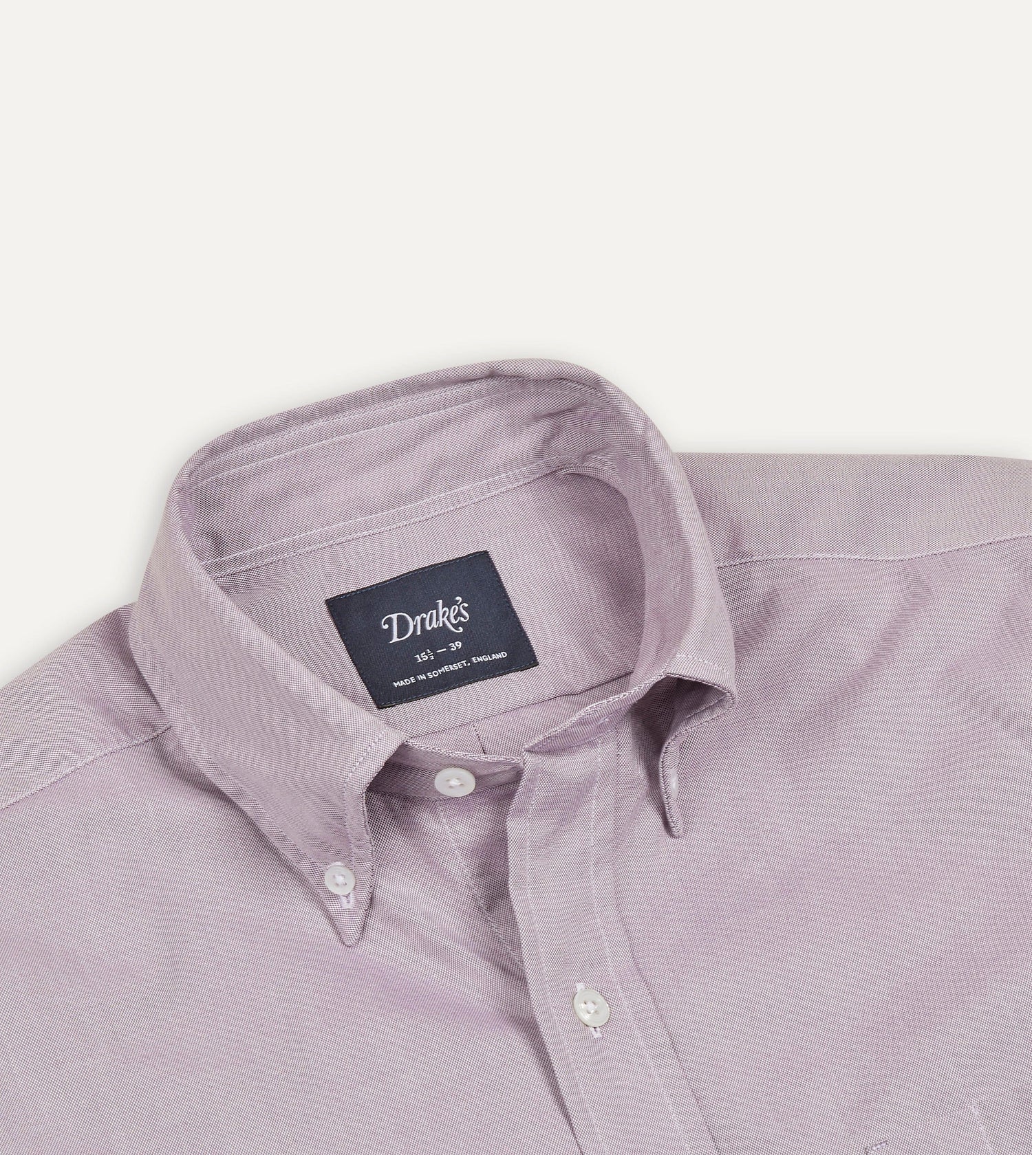Lilac Pinpoint Oxford Cotton Cloth Button-Down Shirt