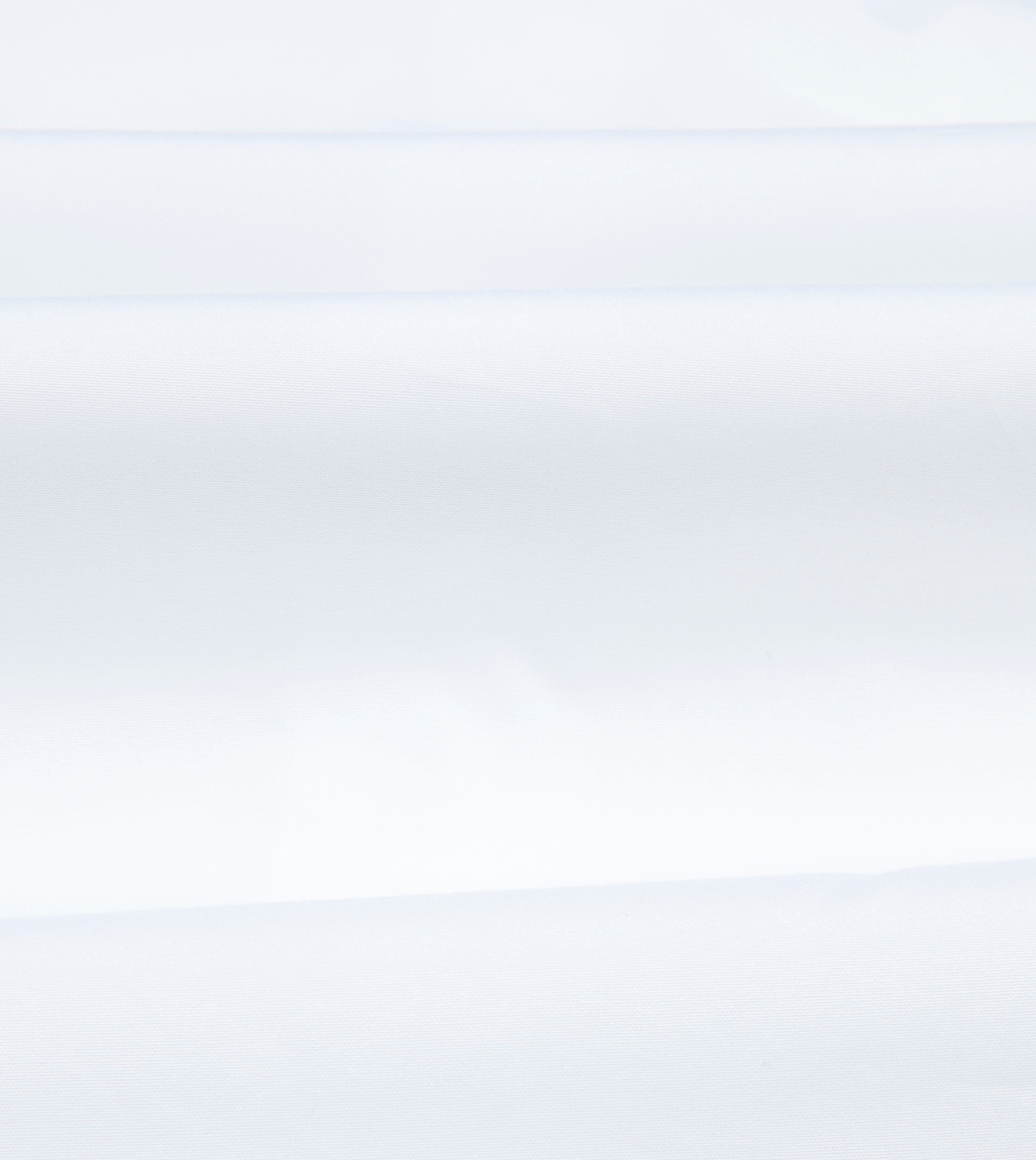 White Cotton Spread Collar Poplin Shirt