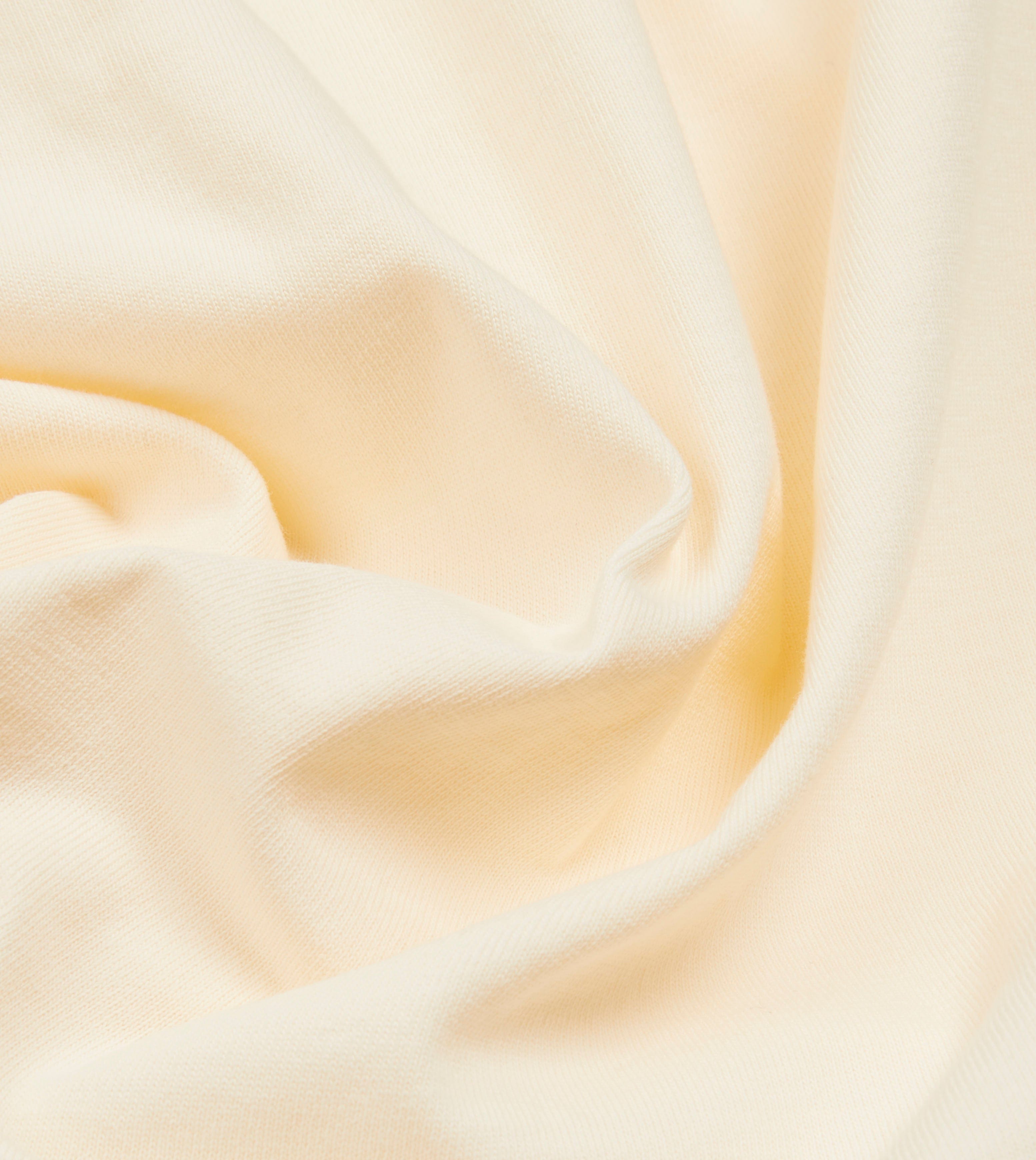 Antique White Cotton Crew Neck Hiking T-Shirt