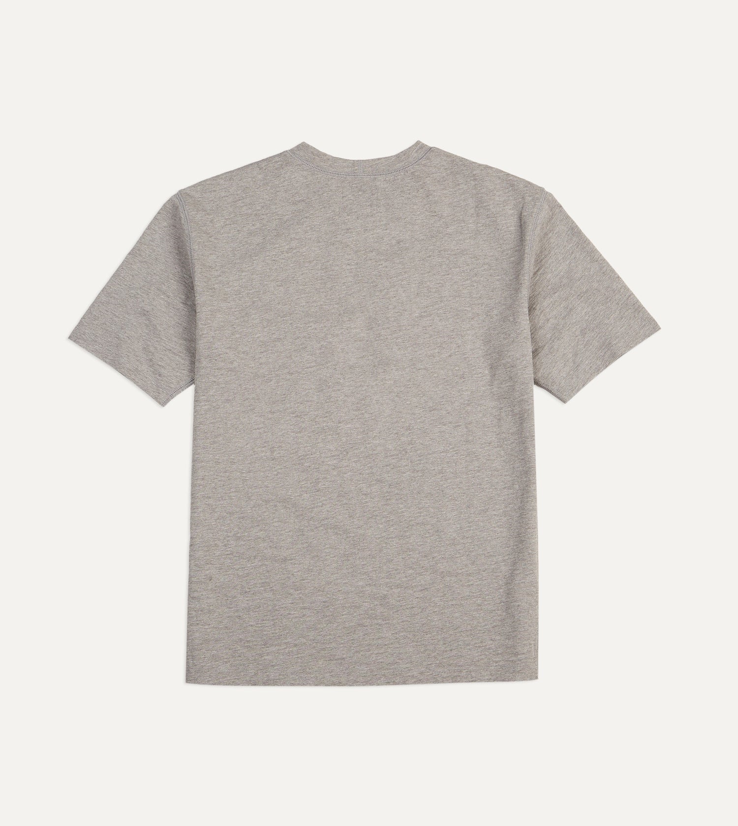 Grey Flamé Cotton Crew Neck Hiking T-Shirt