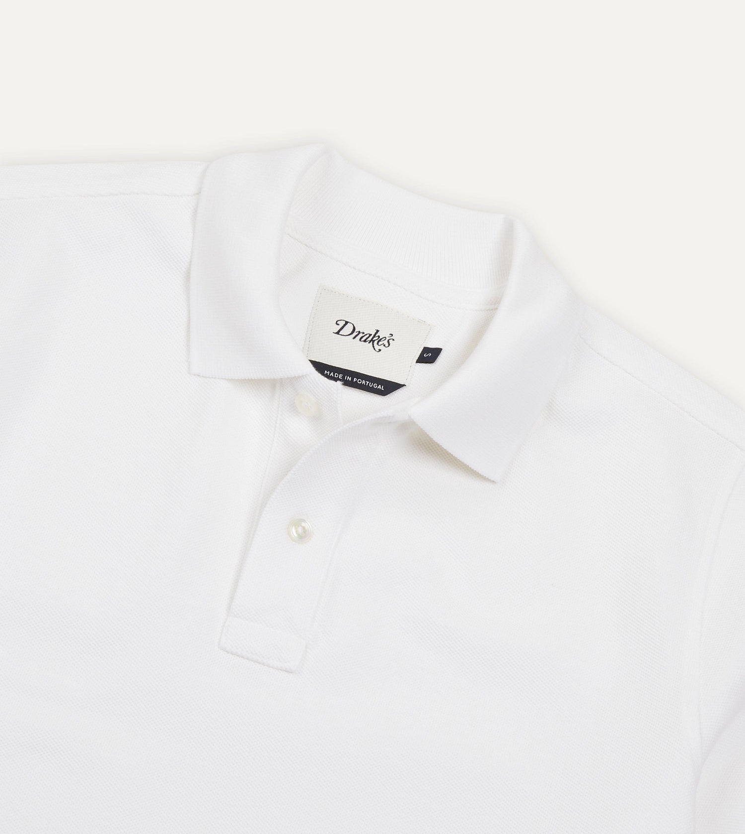 White Piqué Cotton Polo Shirt