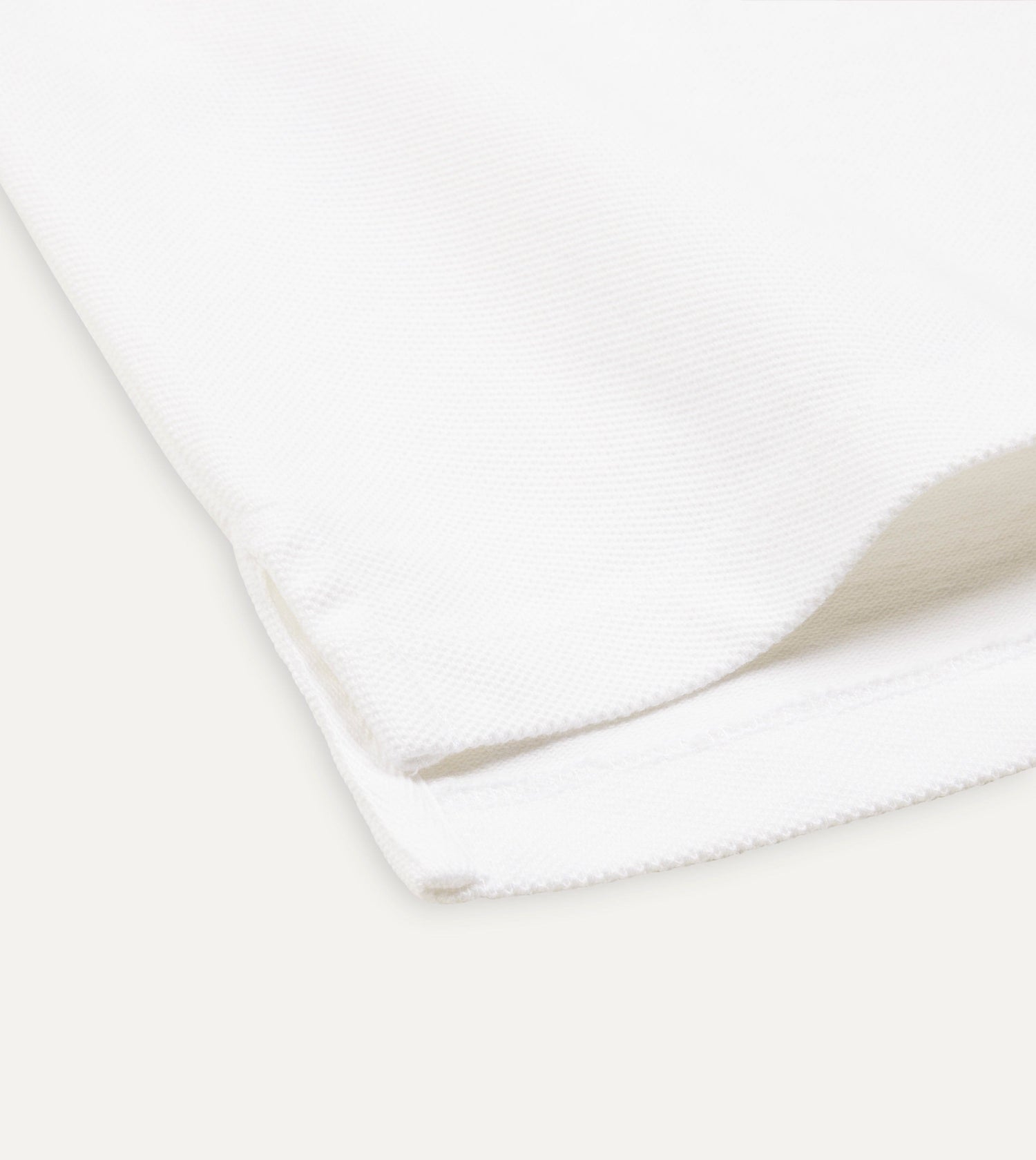 White Piqué Cotton Polo Shirt