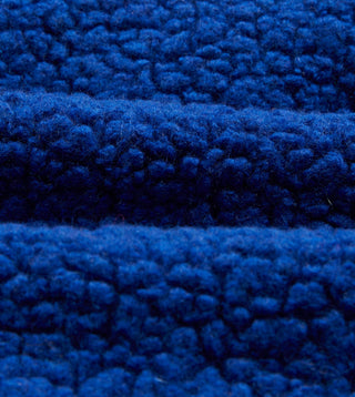 Blue Boucle Wool Zip Fleece Jacket – Drakes