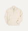Ecru Cotton Quarter Zip Sweatshirt