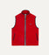 Red Boucle Wool Zip Fleece Vest