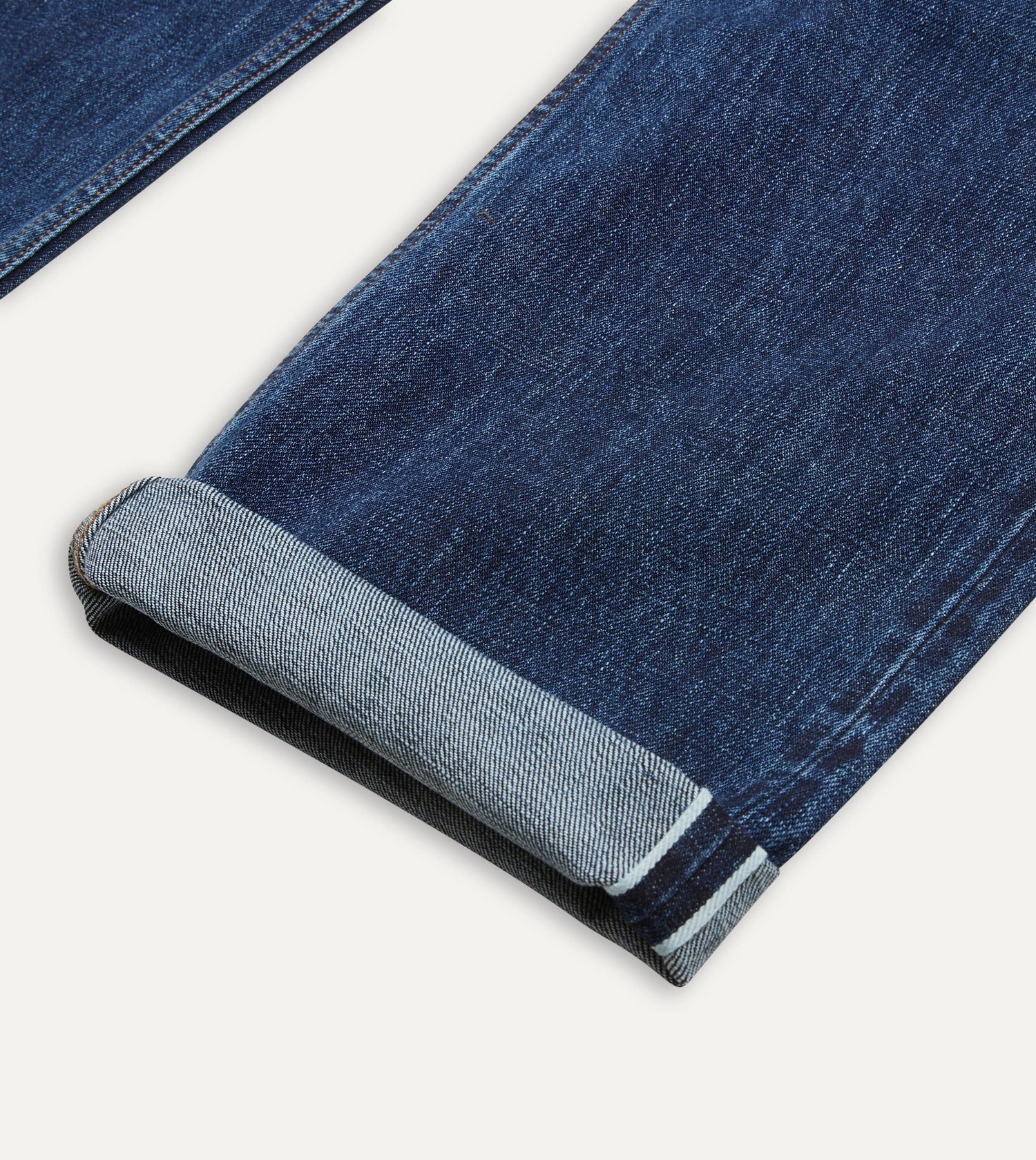 Stone Wash 14.2oz Japanese Selvedge Denim Five-Pocket Jeans