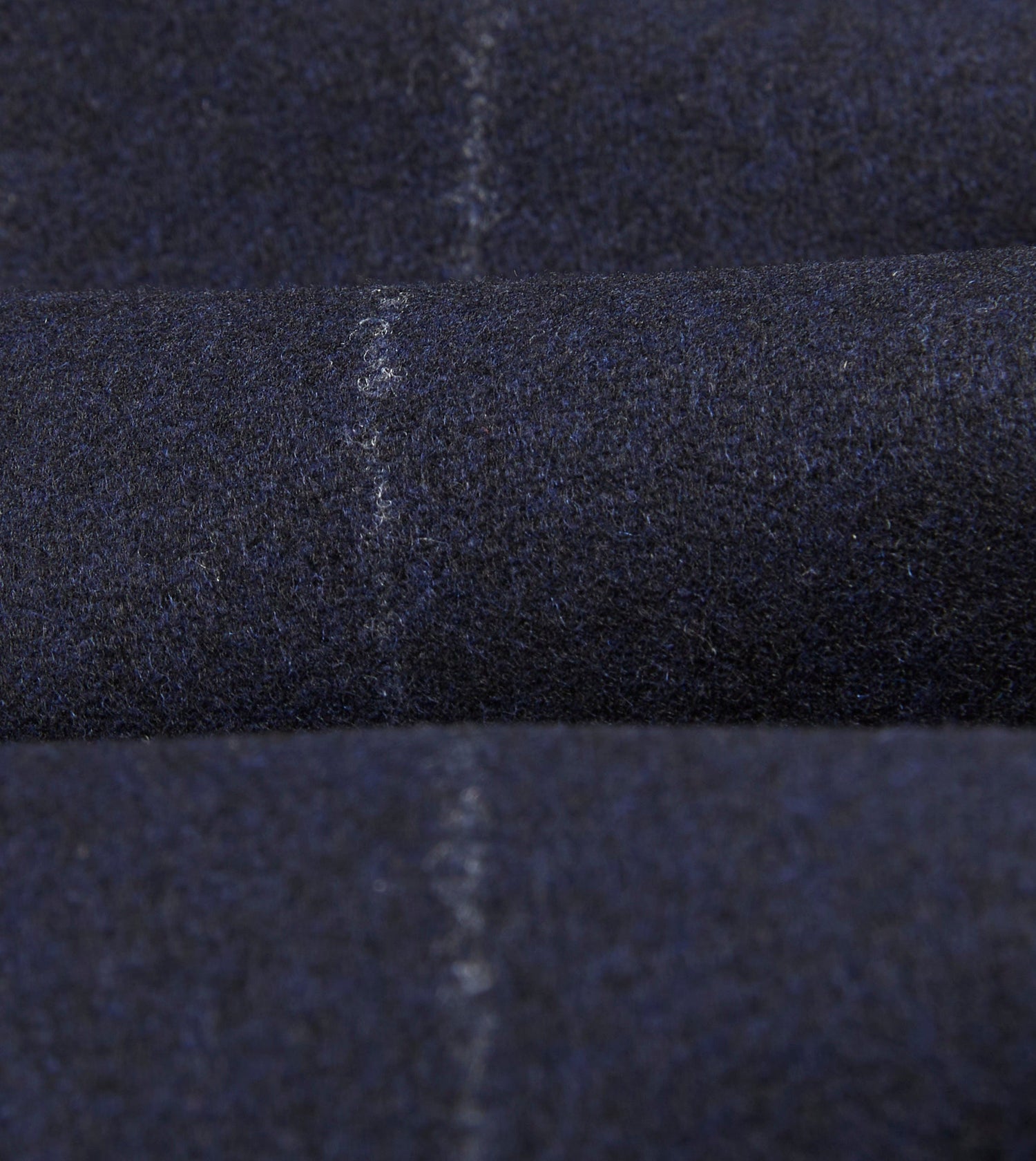 Navy Chalkstripe Wool Flannel Single Pleat Trouser